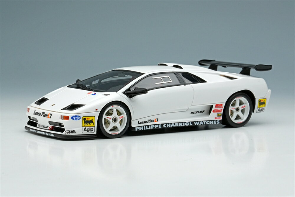 乐天商城 - アイドロン 1/43 ランボルギーニ ディアブロ SVR レーシング 1996 ホワイト ホワイトホイール 完成品ミニカー EM785B