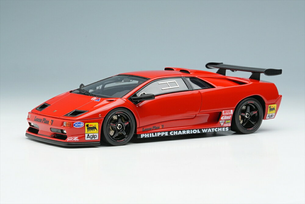 乐天商城 - アイドロン 1/43 ランボルギーニ ディアブロ SVR レーシング 1996 レッド ブラックホイール 完成品ミニカー EM785D