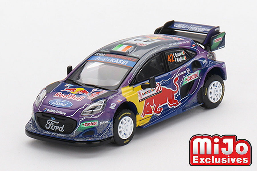 乐天商城 - MINI GT/MiJo 1/64 フォード プーマ ラリー1 No.42 M-Sport 2022 WRC ラリー・イタリア 2位 C.ブリーン 左ハンドル 完成品ミニカー MGT00627-MJ