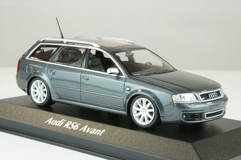 樂天商城 - マキシチャンプス 1/43 アウディ RS6 アバント 2002 グレーメタリック 完成品ミニカー 940011711