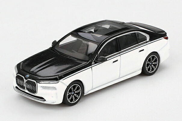 乐天商城 - MINI GT 1/64 BMW i7 xDrive60 アルピンホワイト/ブラックサファイア 左ハンドル仕様 完成品ミニカー MGT00959-L