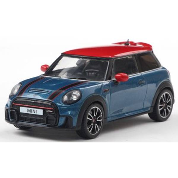 樂天商城 - ソリド 1/43 ミニ クーパー ジョンクーパーワークス 2023 ブルー/レッドルーフ 完成品ミニカー S4315003