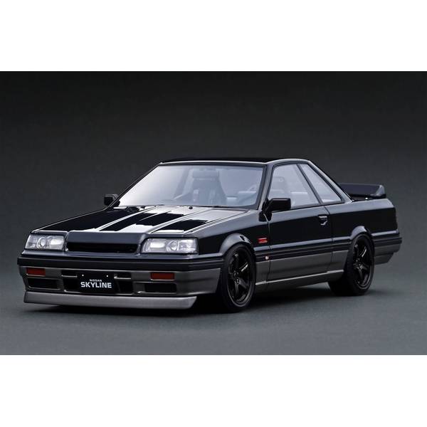 イグニッションモデル 1/18 ニッサン スカイライン GTS-R R31 ブラック/シルバー 完成品ミニカー IG4010