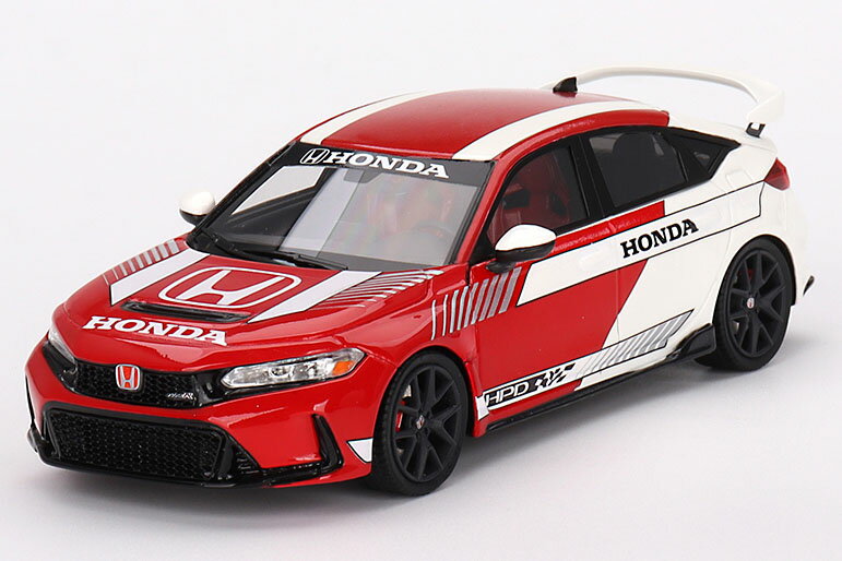 乐天商城 - トゥルースケール 1/43 ホンダ シビック Type R ペースカー No.1 2023 レッド 完成品ミニカー TSM430766
