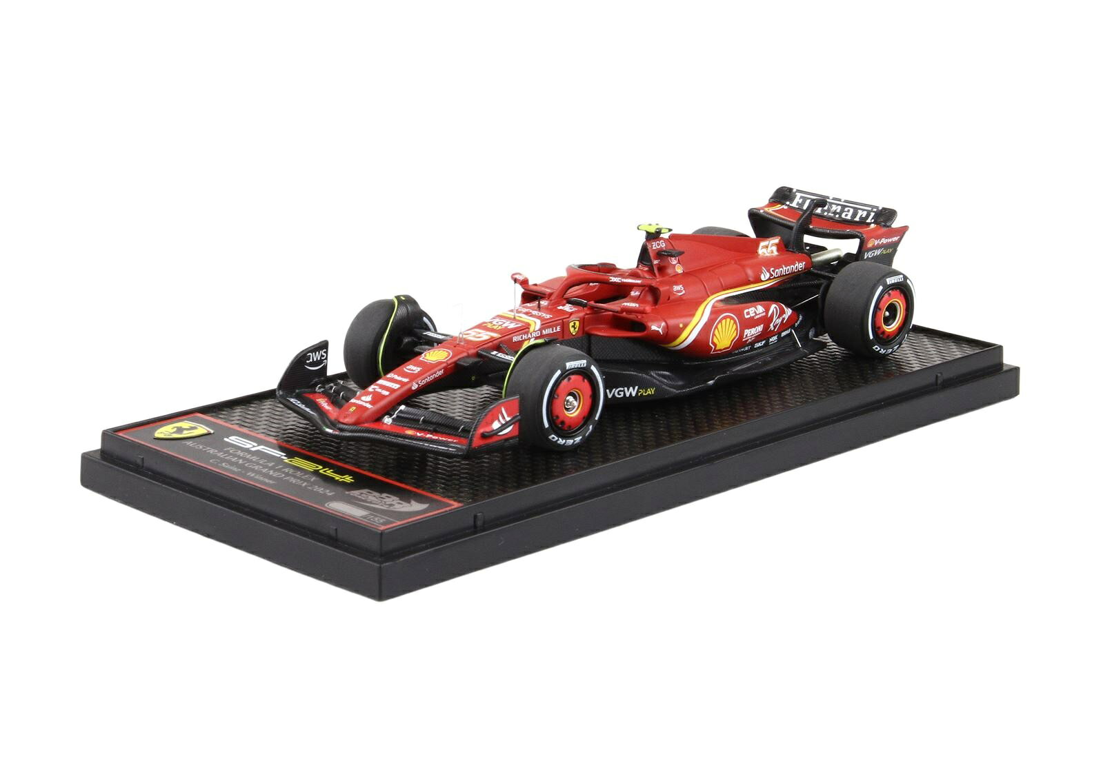 乐天商城 - BBR 1/43 フェラーリ SF-24 No.55 2024 F1 オーストラリアGP C.サインツ 完成品ミニカー BBRC295B