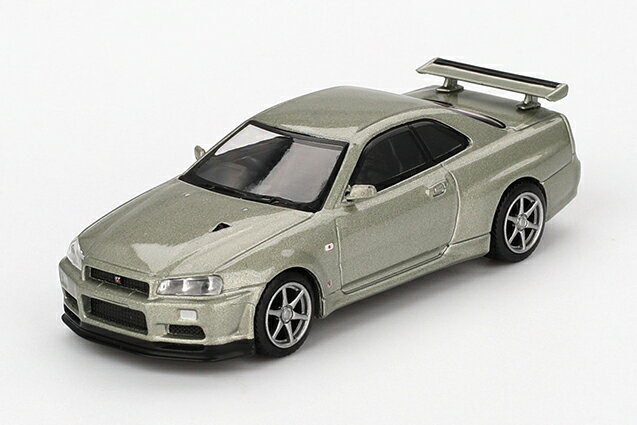 乐天商城 - MINI GT 1/64 ニッサン スカイライン GT-R R34 Vスペック II Nur ミレニアムジェイド 右ハンドル仕様 完成品ミニカー MGT01003-R