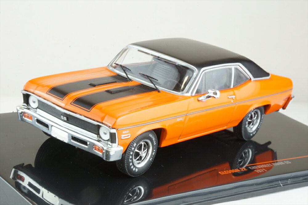樂天商城 - イクソ 1/43 シボレー ノヴァ SS 1971 完成品ミニカー CLC596N