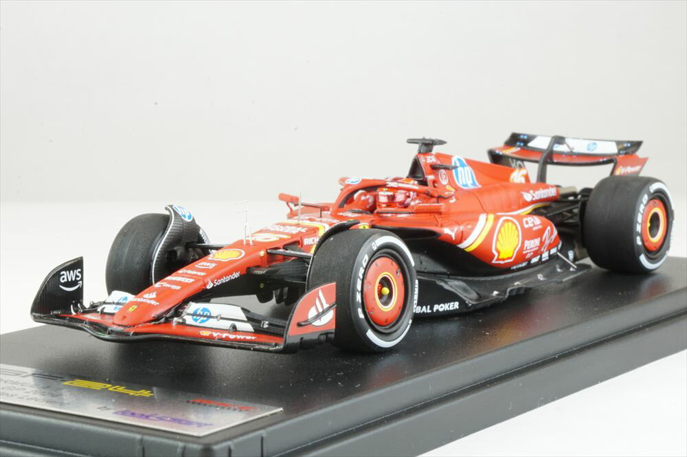 樂天商城 - ルックスマート 1/43 フェラーリ SF-24 No.16 2024 F1 アメリカGP ウィナー C.ルクレール 完成品ミニカー LSF1067