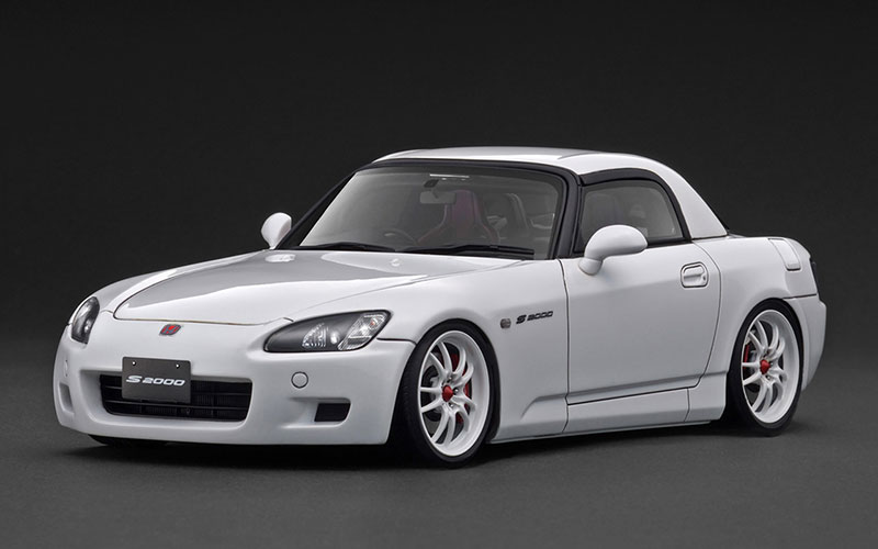 イグニッションモデル 1/18 Honda S2000 (AP1) White With Display Case 完成品ミニカー IG3920