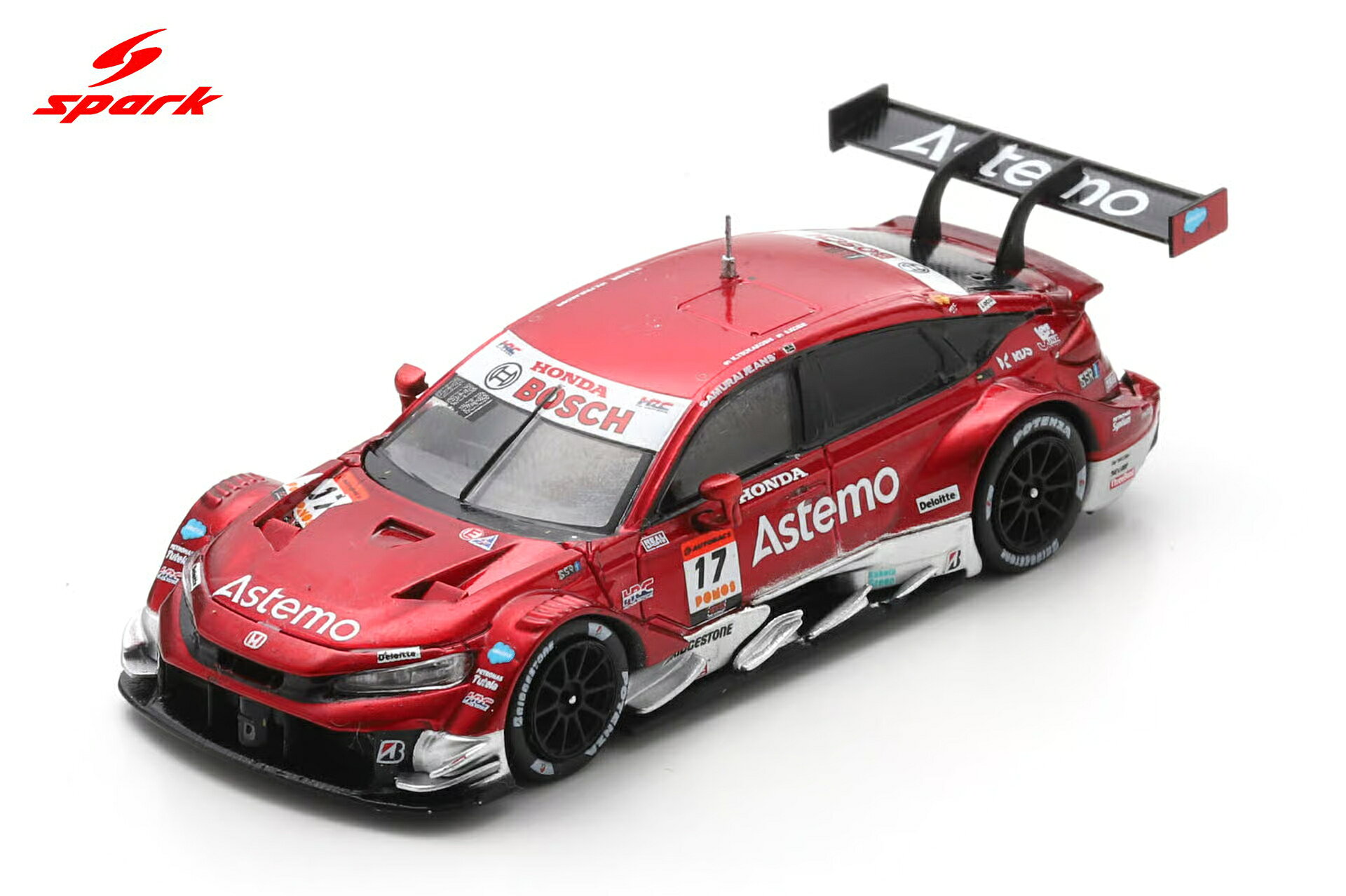 スパーク 1/64 Astemo CIVIC TYPE R-GT No.17 Astemo REAL RACING 2025 GT500 スーパーGT 塚越広大/小出峻 完成品ミニカー 64SGT25017