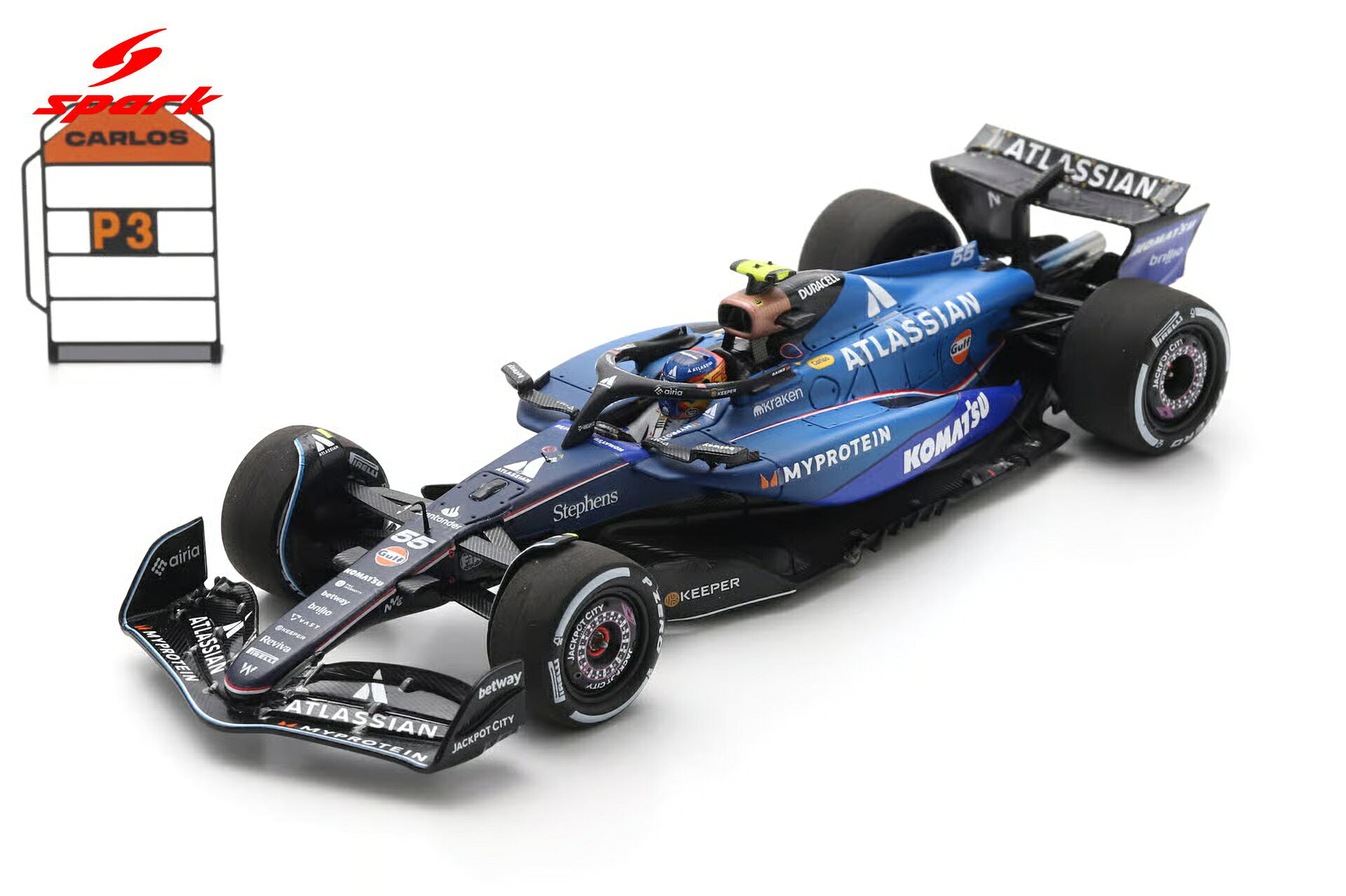 スパーク 1/43 ウィリアムズ FW47 No.55 2025 F1 カタールGP 3位 C.サインツ Jr. 完成品ミニカー S9683