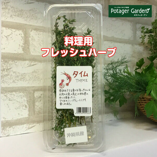 献立が決まるフレッシュハーブ 未使用品 ハーブ 食用 タイム 1パック q 食材セット レシピ付 フレッシュハーブ ハーブティー 野菜 使い方 Tea サラダ 業務用 ギフト ミックス スパイス 生 Herb
