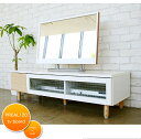 【送料無料】 テレビ台 ホワイト ナチュラル 【完成品】幅120センチ スライドレール付 テレビボード テレビ台 モダン 白 AV収納 プラズマ対応 ナチュラル脚 テレビ台 ★プレール120ローボード【02P03Dec16】