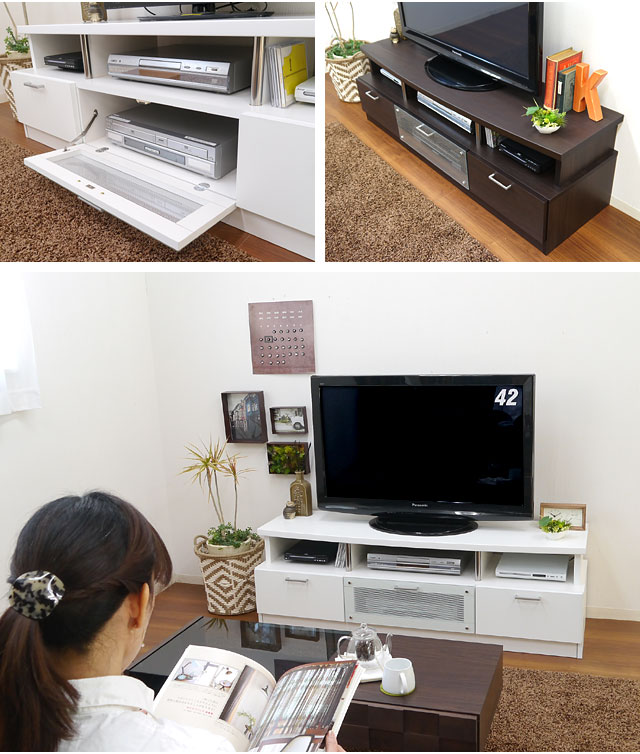 ボルボに新色ホワイト色 テレビ台 ローボード テレビボード 150 【大川家具・国産】 完成品 北欧 おしゃれ AV収納 TV台 TVボード テレビラック 白 茶 ホワイト ブラウン 大型テレビ 40インチ 50インチ 52インチ シンプル モダン クレール150TVボード