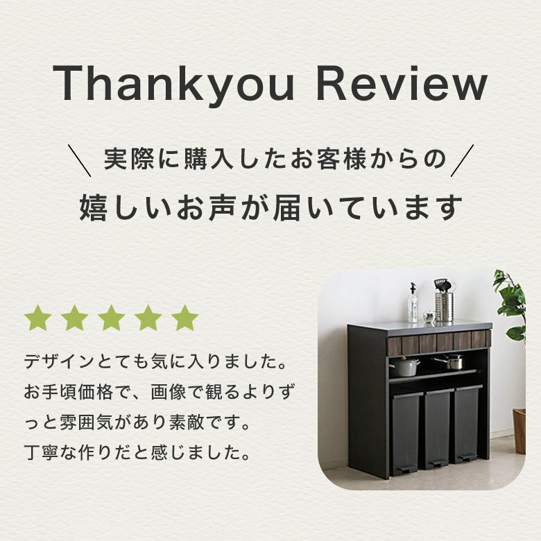 ダストカウンター キッチンカウンター ステンレス天板 オープンカウンター ゴミ箱...