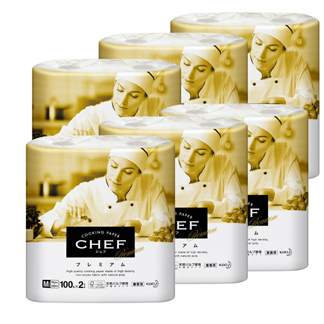 花王 CHEF プレミアム M キッチンペーパー 100枚x2ロールx6袋