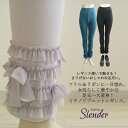 【日本製 洗える】10分丈 可愛いレースレギンス レディース スパッツ レギパン スキニー スキニーパンツ パギンス パンツ ストレッチ ボトムス 無地 ナチュ...