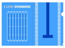 【水泳】クリアファイル 5冊セット A4サイズ