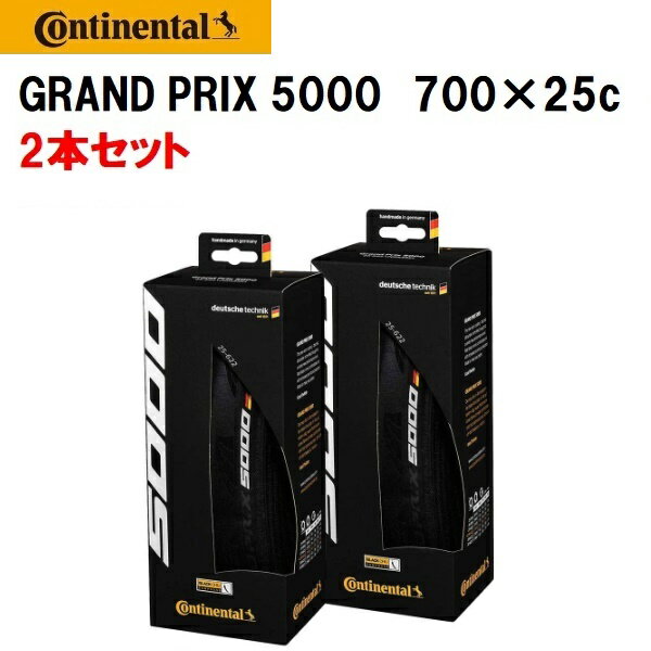 2{Zbg Continental R`l^ GRAND PRIX 5000 Ov5000 N`[^C 700~25C ubN