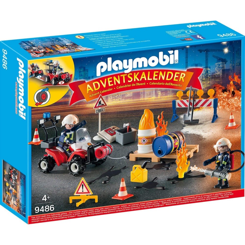 Playmobil プレイモービル Adventskalender アドベントカレンダー 建設現場の消防隊 9486 2018年新作