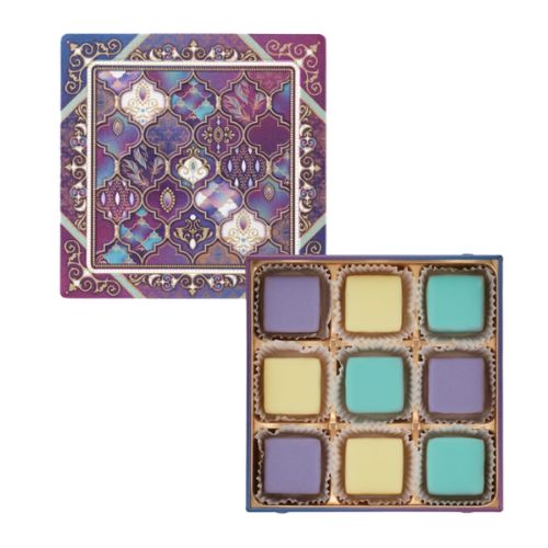 メリーチョコレート ジャミーラ アズラクジャミール（美しい青） 9個入 ご褒美チョコ 手提げ袋付き