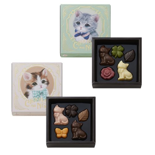 【2026】モロゾフ ショコラな猫 2種セット(陽気なノア、のんびり屋のクウ)各5個入 もろぞふ バレンタイ..