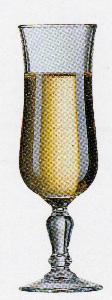 ノルマンディーフルートシャンパン　フランス製　強化ガラス　グラス　ガラス　シンプル　アルク