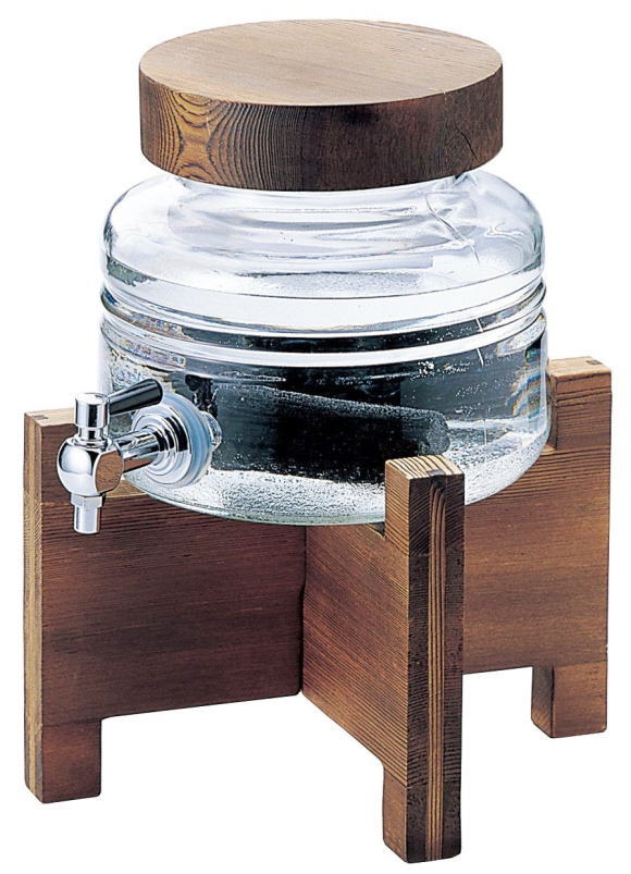 焼酎三昧サーバー（ガラス製　台付き　ウォーターサーバー 果実酒 梅酒 ）