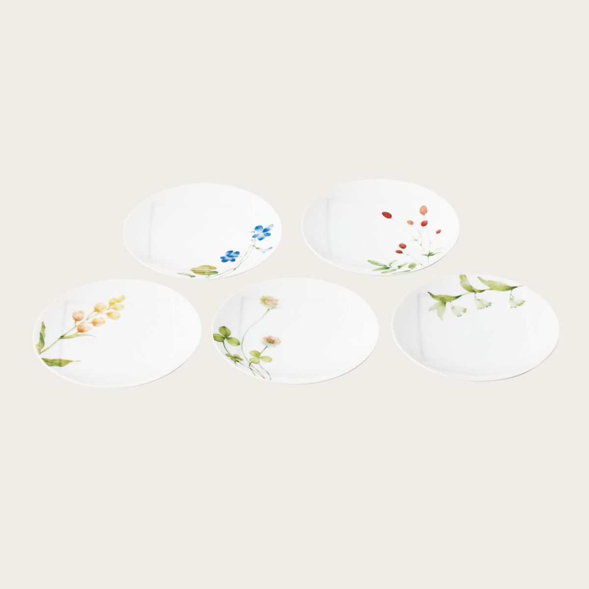 Rakuten - あづまの路 15.5cmプレートセット（5枚）（絵変り）
