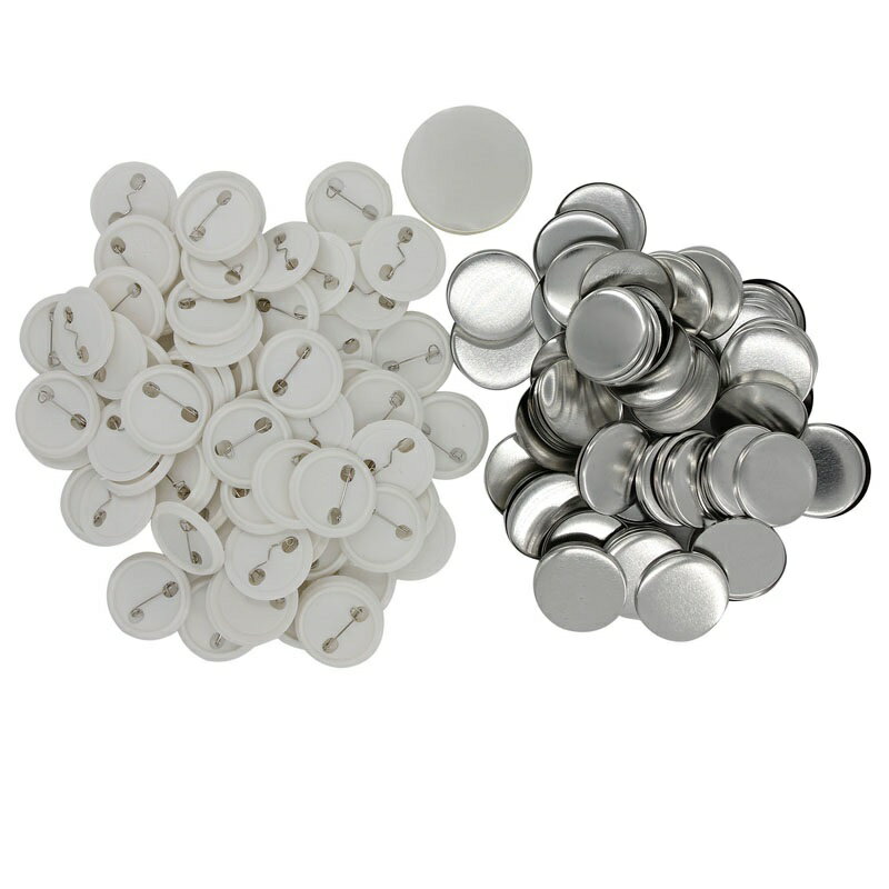 缶バッチピンボタン【裏プラスチック】100個【サイズ】25mm32mm44mm58mm※25mm32