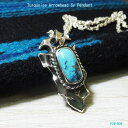 アローヘッド シルバーペンダント レクタングル スパイダーウェブ ターコイズ トルコ石 矢じり 鏃 やじり いぶし銀 メンズアクセ POW-WOW 銀細工師 ハンドメイド 手仕事 一点もの