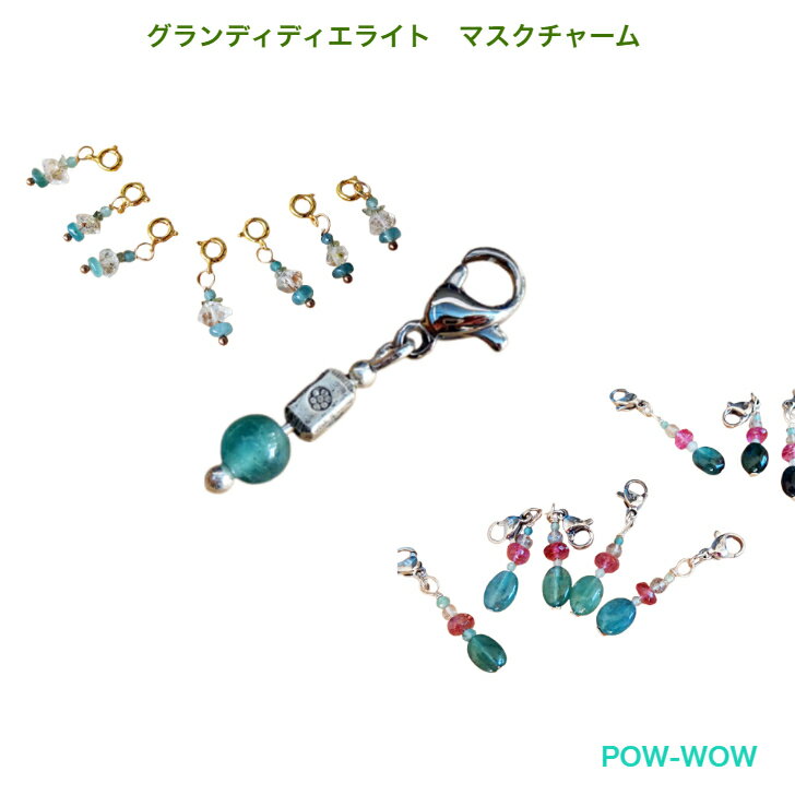 グランディディエライト【千円ポッキリ】マスク チャームお手入れ楽な 316ステンレス ロブスターパーツ..