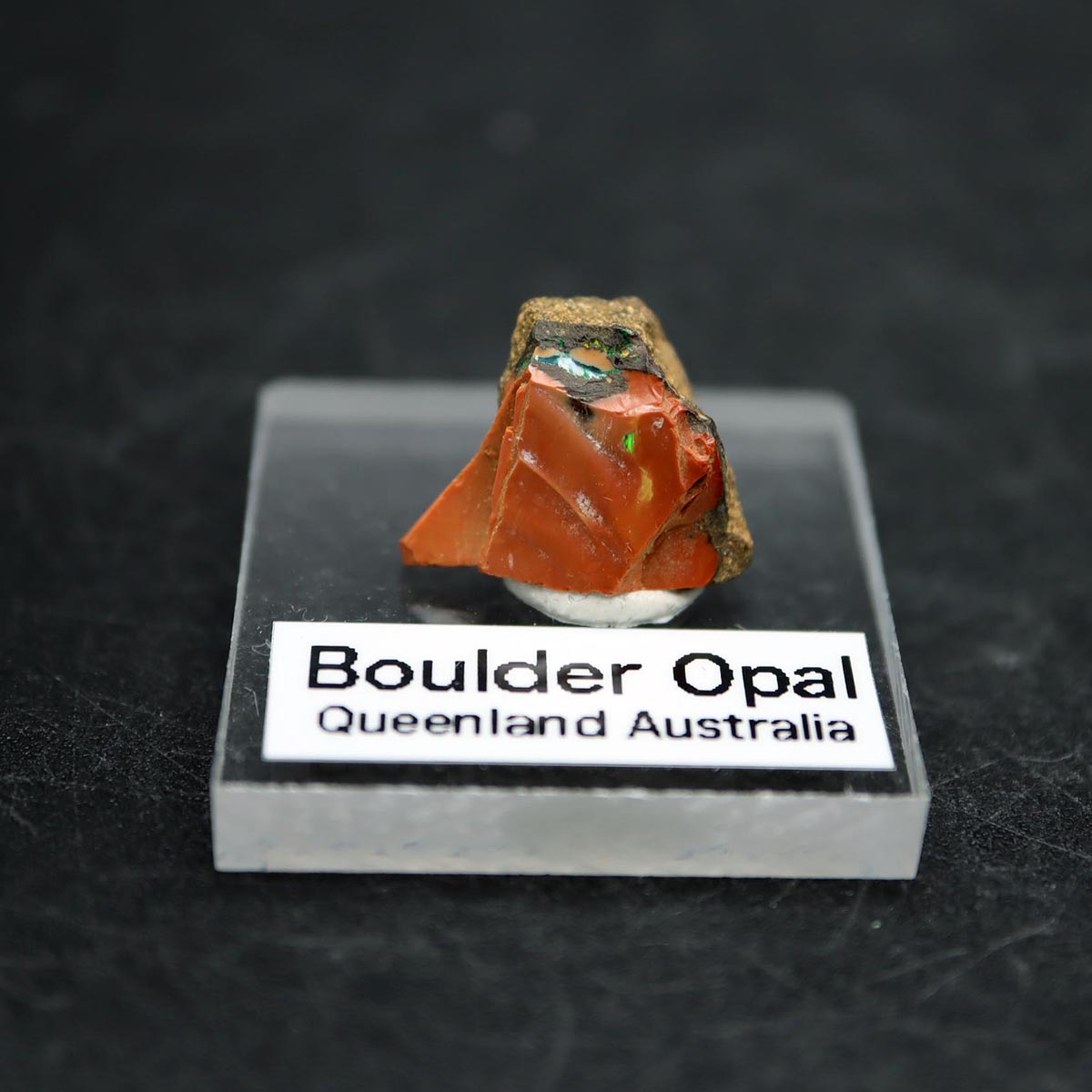 ボルダー オパール 結晶 原石 オーストラリア クィーンズランド州産 アク...