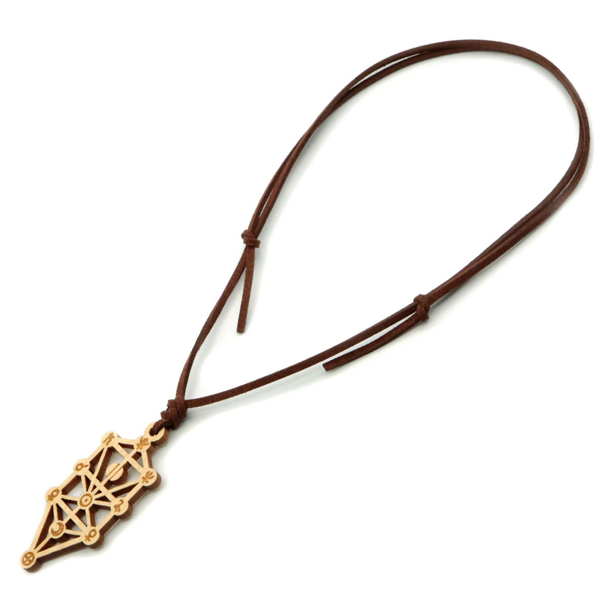 セフィロトの樹 神聖幾何学模様 木製 ネックレス オリジナル