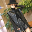 春夏秋冬 本革 ベスト レディース レザーベスト 合わせやすい ジレベスト ベスト前開き チョッキ バイク用ベスト 通勤 カジュアル フォーマル