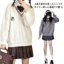 スクール セーター 制服 Vネック 女子 スクールセーター ライン入り 高校生 ニット 秋冬 春 学生服 ゆったり ニットセーター JK制服 レディー