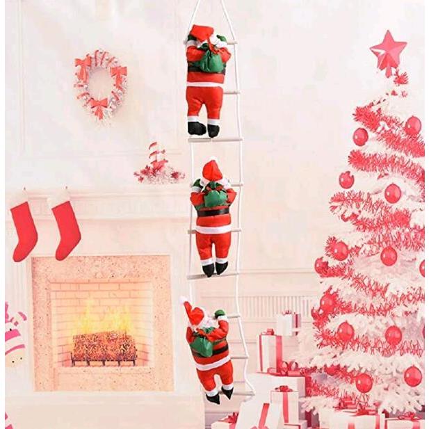 Rakuten - クリスマスツリー飾り クリスマス飾り はしごサンタクロース サンタはしご サンタ人形はしご 三人 インテリア飾り クリスマス 人形 スリング飾り 贈り物 子供 雰囲気 クリスマスパーティー吊り装飾用 ドアオーナメント ドアの装飾 吊り装飾用 パーティー 吊り 飾り付け父の日