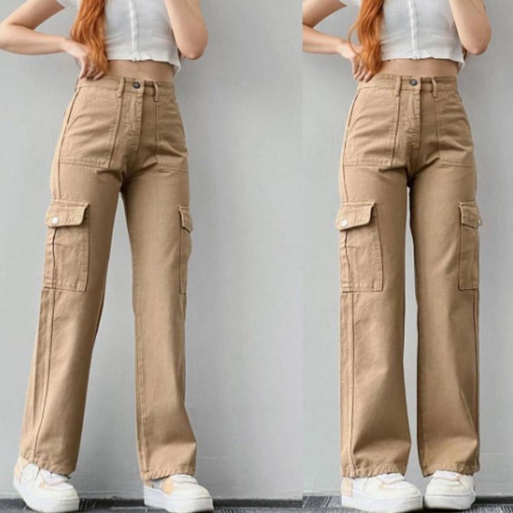 カーゴパンツ ワイドパンツ レディース チノパンツ ロング チノパン パンツ ズボン...