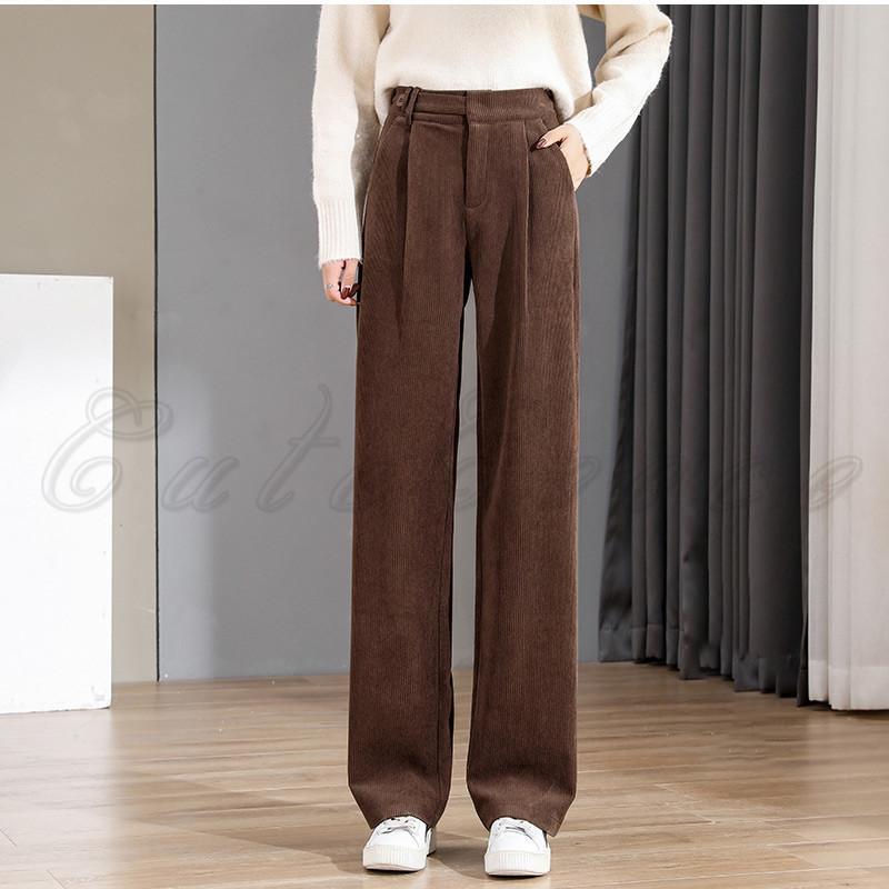 ワイドパンツ レディース ロングパンツ ロング丈/超ロング丈 厚手 裏起毛 ボトムス...
