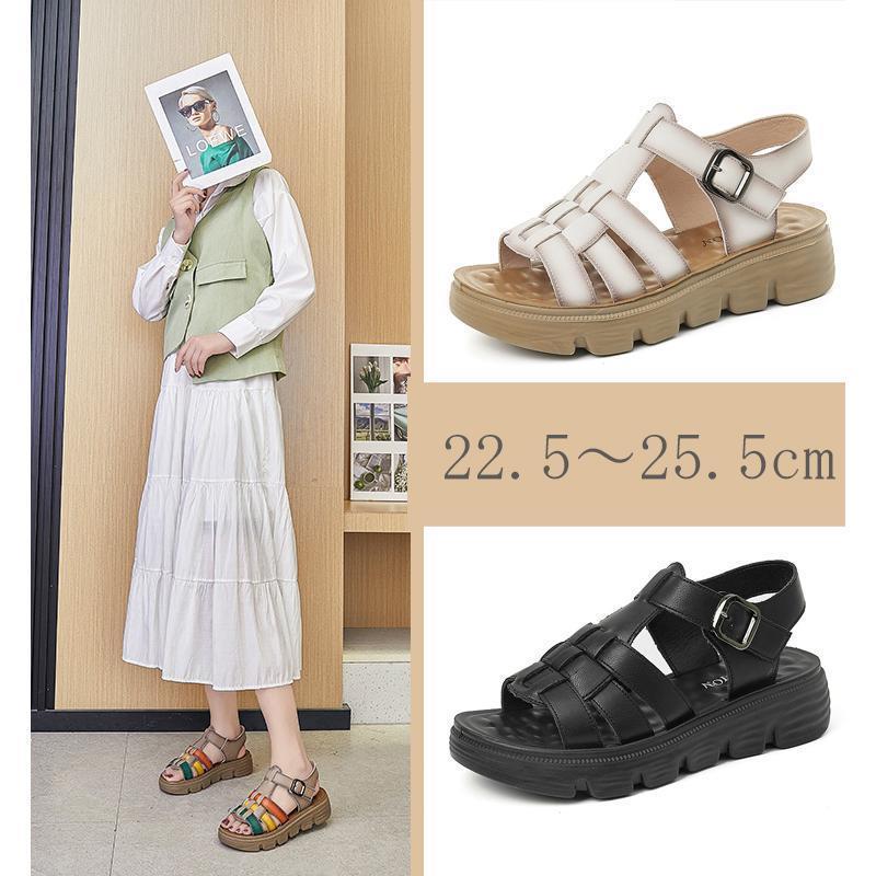 サンダル レディース グルカサンダル 厚底サンダル韓国風 美脚 柔らかい 歩きやすい 編み込みストラップサンダル おしゃれ カジュアル スタイリッシュ