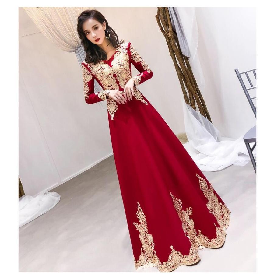 袖あり チャイナドレス ウエディングドレス ロングドレス パーディードレス 30代40代 ステージ衣装 オペラ声楽 成人式 花嫁 忘年会 結婚式 ピアノ 大きいサイズ