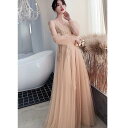 袖あり オフショルダー ロングドレス パーティードレス 10代 20代 30代 40代 マキシ丈 おしゃれ カラードレス 結婚式 二次会 舞台衣装 披露宴 演奏会