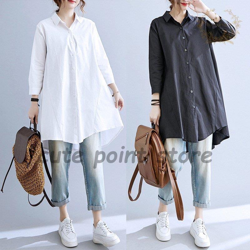 ブラウス レディース 日焼けとめ ワイシャツ ロングシャツワンピース 長袖 夏 とろみ 通勤 着痩せ トップス おしゃれ