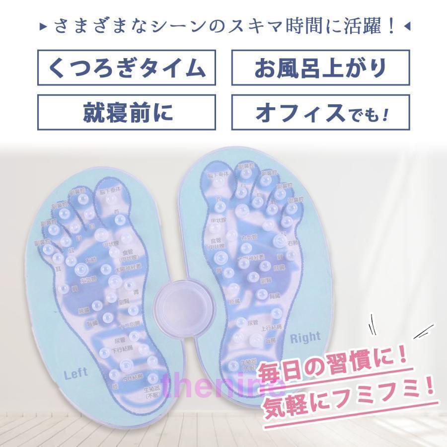 パワフル55ショップの足つぼ マット 足ツボ 足裏 マッサージ 健康器具 ツボ押し ダイエット リフレ リラクゼーション 足 血行 冷え性 刺激 足ツボグッズ コンパクト老人の日｜アングル2