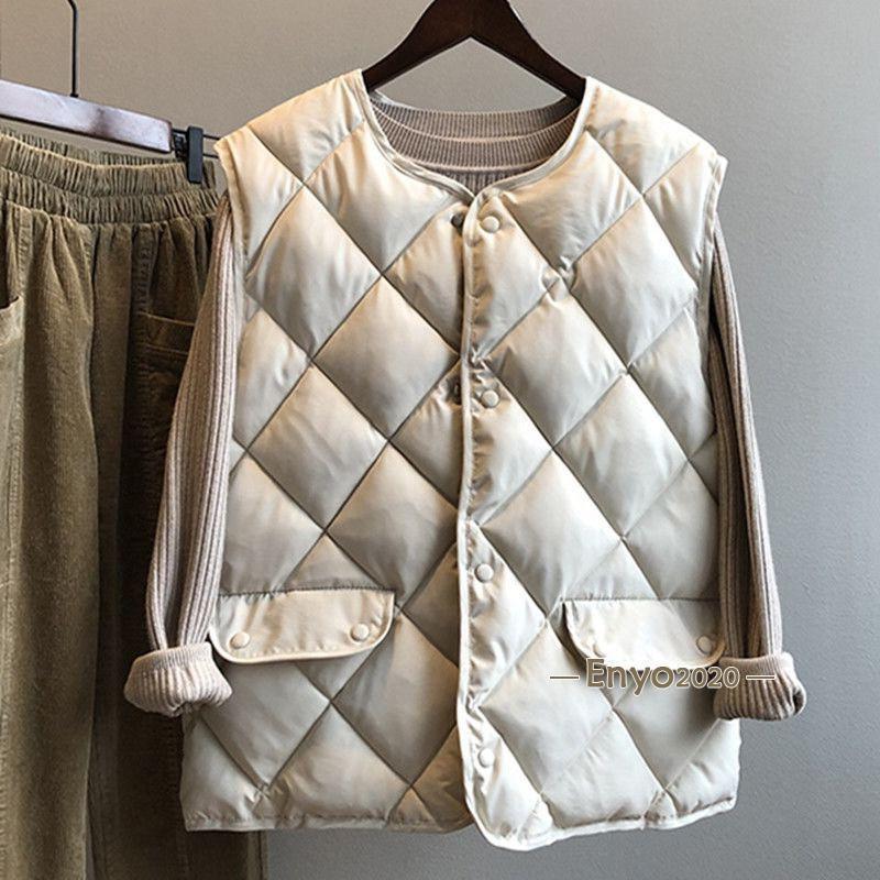 ベスト レディース 中綿ベスト 薄手 防寒ベスト ノースネック 秋 秋服 冬 チョッキ ジレ アウター トップス 立ち襟 カジュアル ゆったり 防風