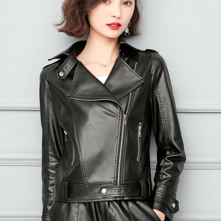 レディース革ジャン 本革　秋冬　レザー ライダース おしゃれ バイクウェア シングル 女性用　上品　防寒防風老人の日