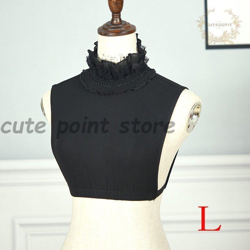 付け襟 レディース フリル 立ち襟 重ね着 ハイネック レース 秋 冬 春 レイヤード エレガント 合わせやすい 重ね着風 女子 婦人 お出かけ 普段