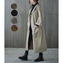 トレンチコート レディース30代 40代 50代 ロング丈黒 スプリングコート 春コート 薄手アウター 秋服 カジュアル韓国風オーバー ゆったり