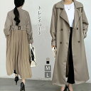 トレンチコート レディース ロング 秋 春 コート アウター ロング丈 スプリングコート 春アウター 春コート 通勤 カジュアル 大きいサイズ 春服