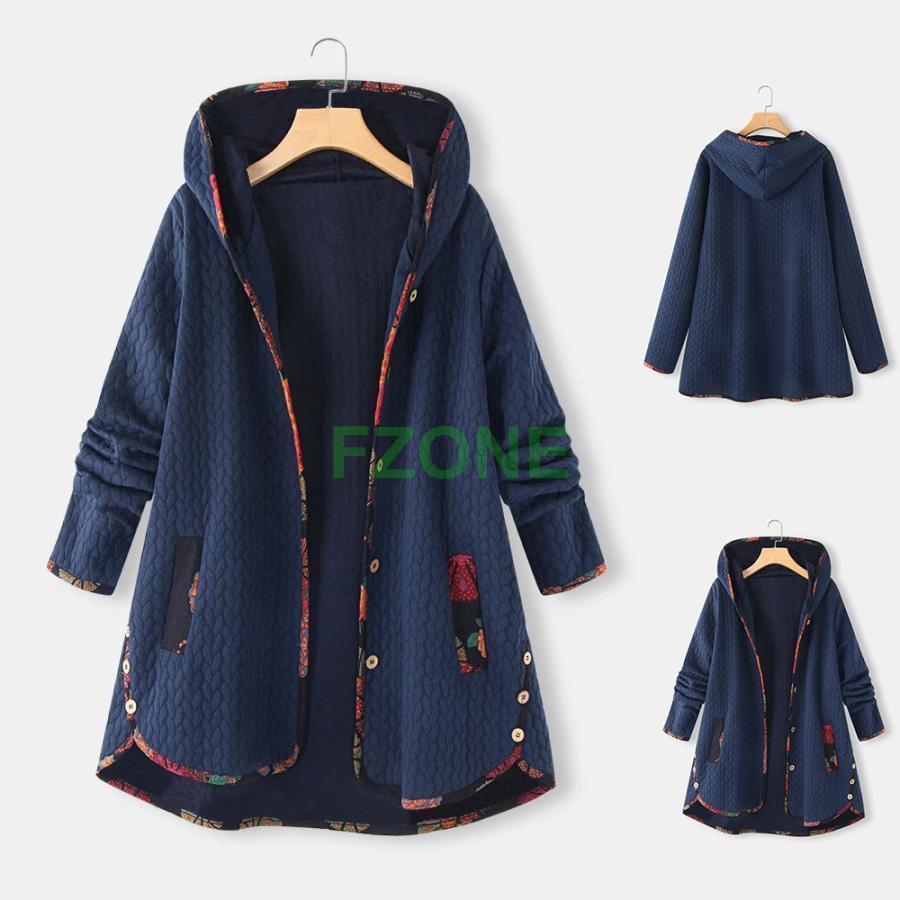 モッズコート レディース 中綿 ブルゾン アウター 大きいサイズ 秋冬 無地の色 帽子をかぶる 中綿あっ..